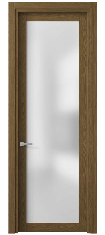 Межкомнатная дверь Планум 2102 Торфяной дуб Сатинированное стекло Цена 34199 ₽ | Volhovec