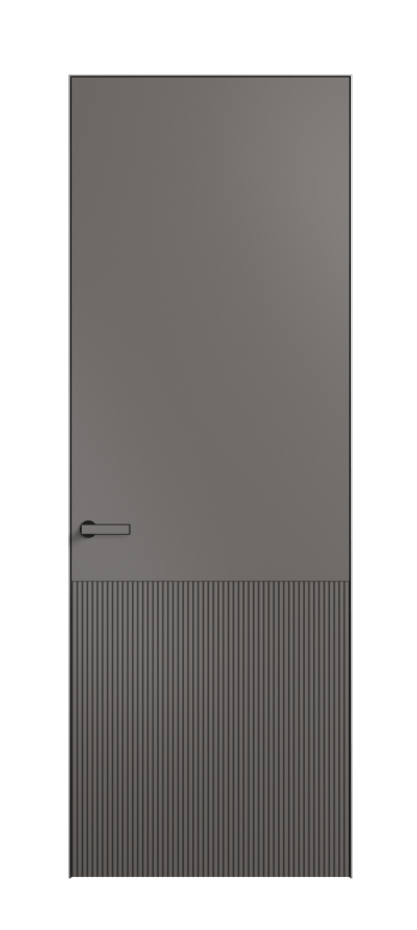 Межкомнатная дверь Вельвет АКП 8204 Матовый классический серый. Цена 77520  | Volhovec