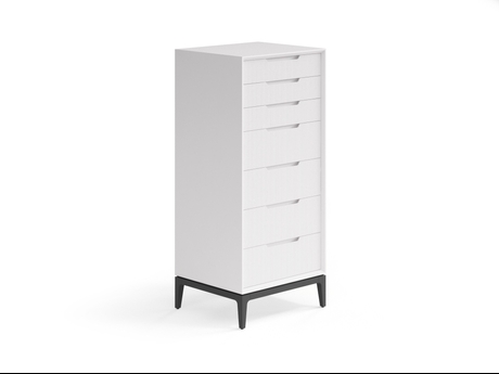 Мебель Комод Вельвет 7 ящиков. Цвет Матовый пудровый белый. Материал Гладкая эмаль. Коллекция Комод Вельвет 7 ящиков. Картинка.