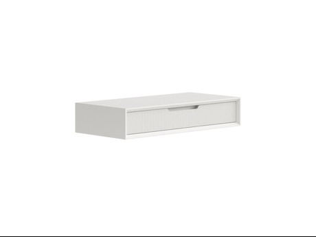 Мебель Консоль подвесная Вельвет 1 ящик. Цвет Матовый тёплый серый. Материал Гладкая эмаль. Коллекция Консоль подвесная Вельвет 1 ящик. Картинка.