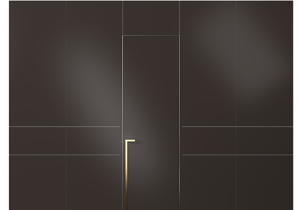 Панели для отделки стен Стеновая панель в эмали Матовый антрацит. Цвет Матовый антрацит. Материал Гладкая эмаль. Коллекция Эмаль. Картинка.