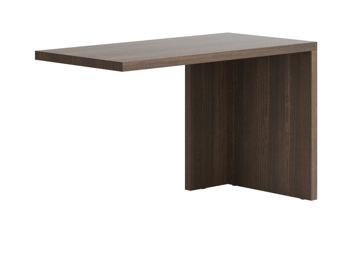 Мебель Стол Модуле письменный с одной опорой. Цвет Эвкалипт мореный матовый. Материал Шпон эвкалипта НатурВуд. Коллекция Стол Модуле письменный с одной опорой. Картинка.