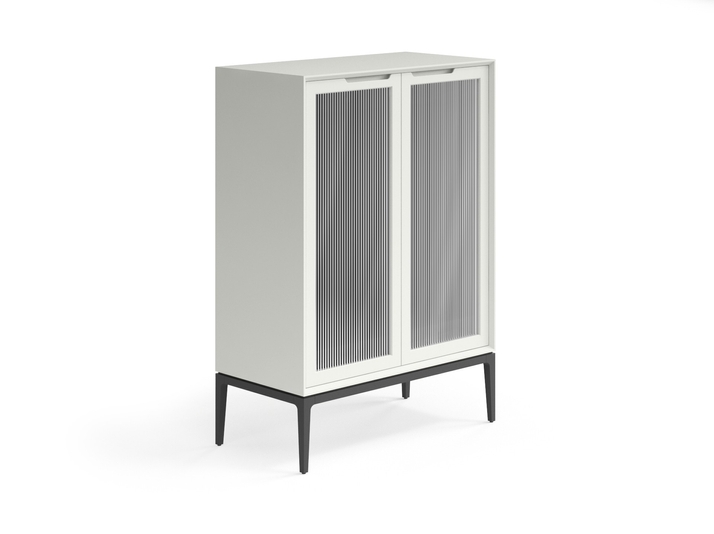 Мебель Витрина Вельвет. Цвет Матовый жемчужный. Материал Гладкая эмаль. Коллекция Витрина Вельвет. Картинка.