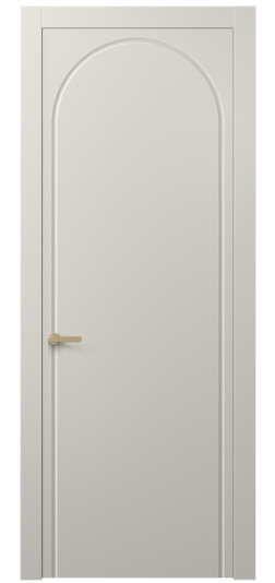 Дверь межкомнатная АКП 8647 МОС. Цвет Матовый облачно-серый. Материал Гладкая эмаль. Коллекция Альба. Картинка.
