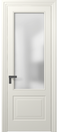 Дверь межкомнатная 8352 МЖМ Сатин. Цвет Матовый жемчужный. Материал Гладкая эмаль. Коллекция Рокка. Картинка.