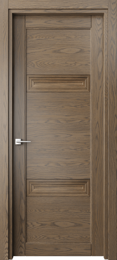Дверь межкомнатная 6111 ДММ. Цвет Дуб мраморный. Материал Массив дуба. Коллекция Эго. Картинка.