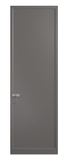 Дверь межкомнатная 7501 МКЛС. Цвет Матовый классический серый. Материал Гладкая эмаль. Коллекция Софтформ. Картинка.