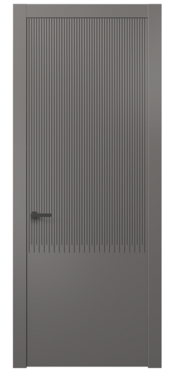 Дверь межкомнатная 8627 МКЛС . Цвет Матовый классический серый. Материал Гладкая эмаль. Коллекция Дюна. Картинка.