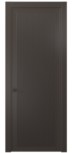 Дверь межкомнатная 8622 МАН . Цвет Матовый антрацит. Материал Гладкая эмаль. Коллекция Дюна. Картинка.