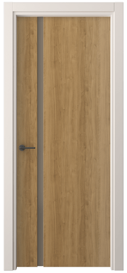 Дверь межкомнатная 4222 ГОР БР САТ. Цвет Грецкий орех. Материал Ламинатин. Коллекция Фридом. Картинка.