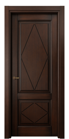 Дверь межкомнатная 6343 БТП. Цвет Бук тёмный с патиной. Материал Массив бука с патиной. Коллекция Тоскана Ромбо. Картинка.