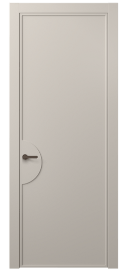 Дверь межкомнатная АКП 8604 МСБЖ. Цвет Матовый светло-бежевый. Материал Гладкая эмаль. Коллекция Фрэйм. Картинка.