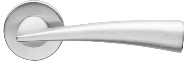 Ручки для дверей Ручка дверная Дольче. Цвет Матовый хром. Коллекция Дольче. Картинка.