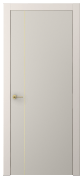 Дверь межкомнатная АКП 4201 ПЭСС. Цвет ПЭТ светло-серый. Материал ПЭТ. Коллекция Фридом. Картинка.